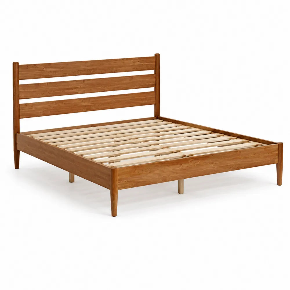 Doppelbett Bambus Braun 200x180 cm