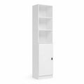 Hochschrank Weiß Holz 180x40x30 cm